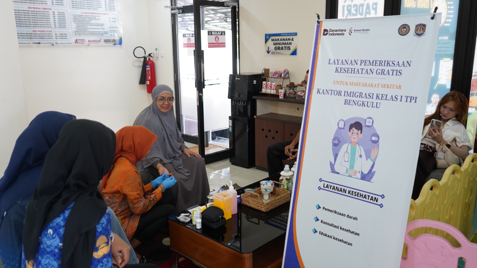 Dukung 15 Program Aksi Kementerian, Imigrasi Bengkulu Hadirkan Layanan Cek Kesehatan Gratis bagi Pemohon